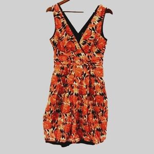 Robbie Bee floral print sleeveless dress size 10